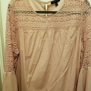 Crocheted shoulder blouse; never worn